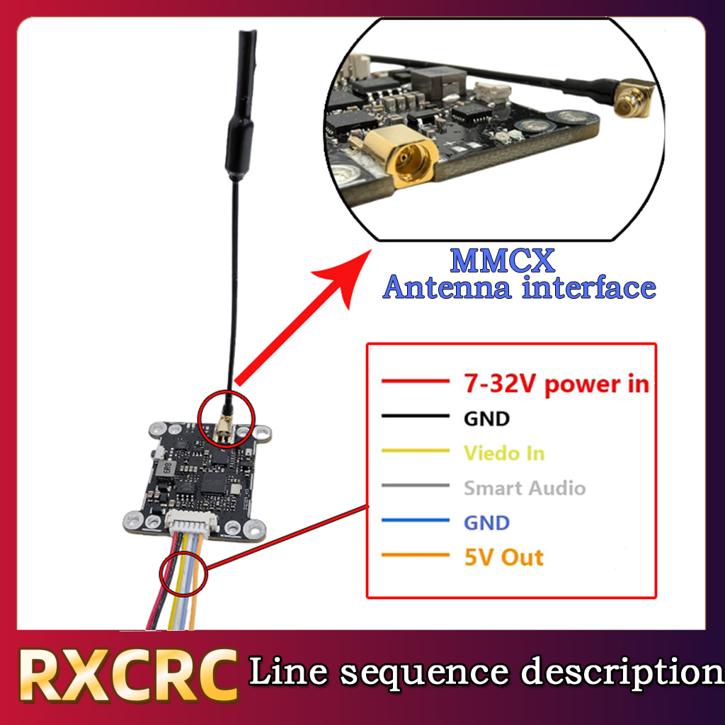 RXCRC 5.8G Module 48CH 1.6W VT - Fpv Drone Vtx recension och pris