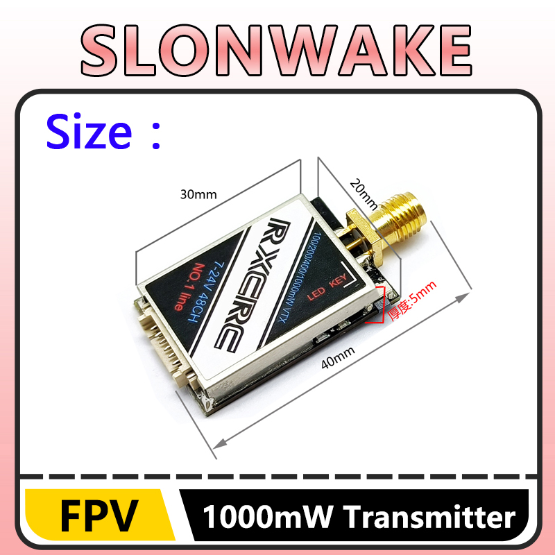 SLONWAKE  5.8G 48CH 1W VTX 100 - Fpv Drone Vtx recension och pris