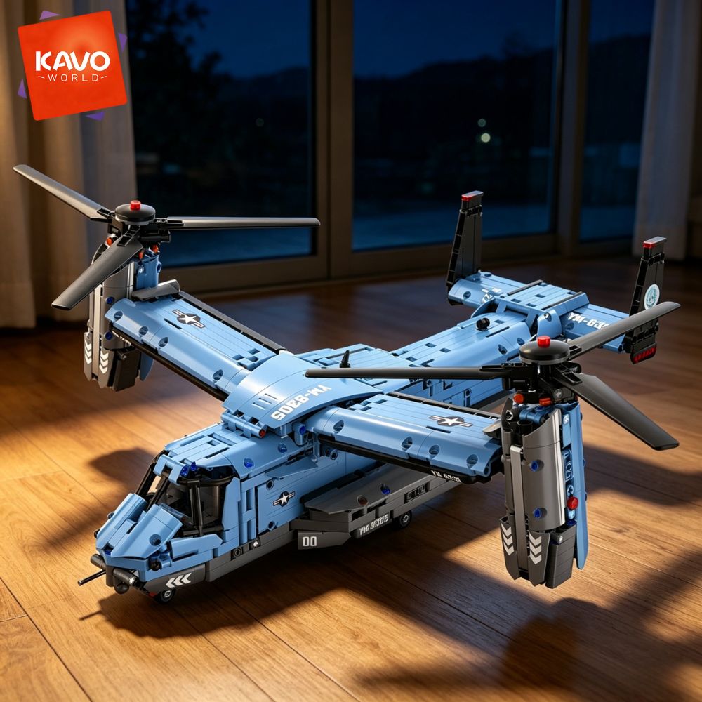 KAVOWORLD 1486PCS V-22 Osprey  - Jjrc Drone X12 recension och pris